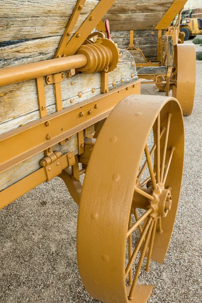 Stål vagn hju — Stockfoto