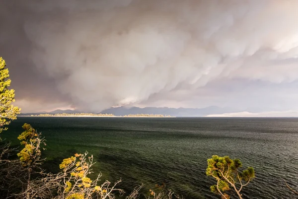 Firestorm em Yellowstone — Fotografia de Stock