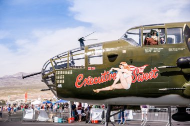 Klasik b-25 bombardıman uçağı