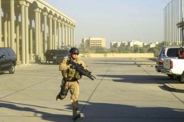 Bağdat'ta Irak güvenlik görevi