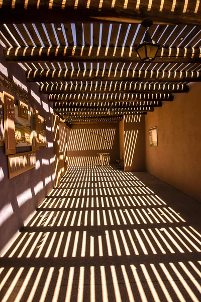 Shadow Patterns in a Desert Ramada — Stock Photo, Image