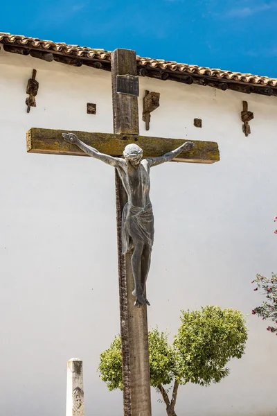 Krucyfiks w misji san miguel arcangel — Zdjęcie stockowe