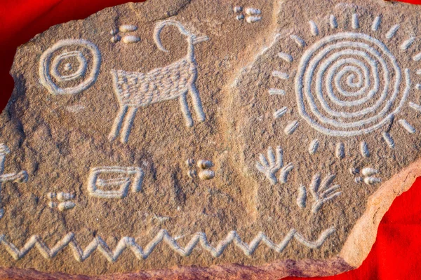 Símbolos Petroglifo nativos americanos — Fotografia de Stock