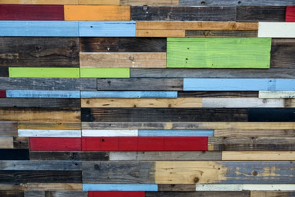 Colorul Wood Wall — Stock Photo, Image