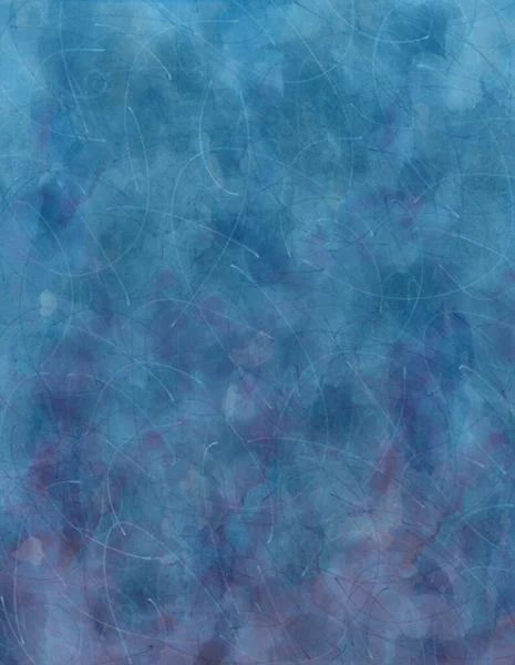 Una Acuarela Azul Abstracta Fondo Rayado — Foto de Stock