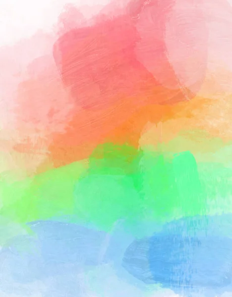 Backdrop Image Rainbow Painted Brush Strokes — Stock Photo, Image