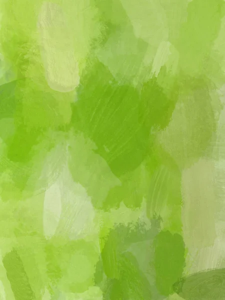 Gemaltes Grünes Hintergrundbild Mit Großen Pinselstrichen Und Unordentlicher Farbe — Stockfoto
