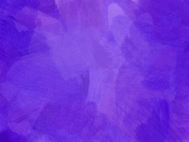 Büyük fırça darbeleri ve dağınık boya ile boyanmış mor arkaplan resmi