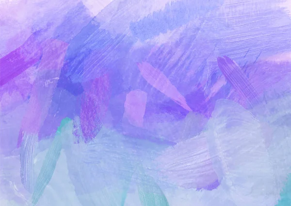 Violett Bemaltes Abstraktes Hintergrundpapier Mit Großen Chaotischen Pinselstrichen — Stockfoto