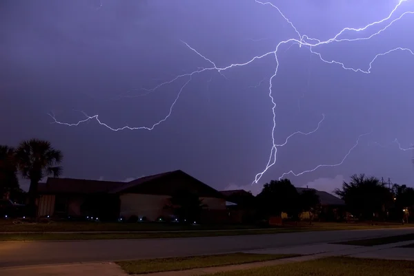 Lightning array — Stock Photo, Image