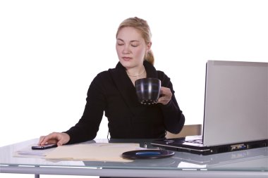 onun Resepsiyon çalışma, iş kadını