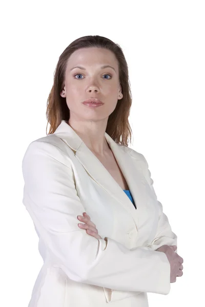 Cute Businesswoman with her arms crossed — Stock Photo, Image