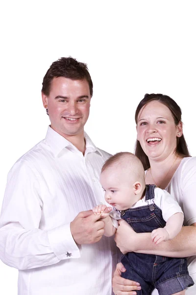 Happy Family Portrait with Mother, Father and Son — Stock Photo, Image