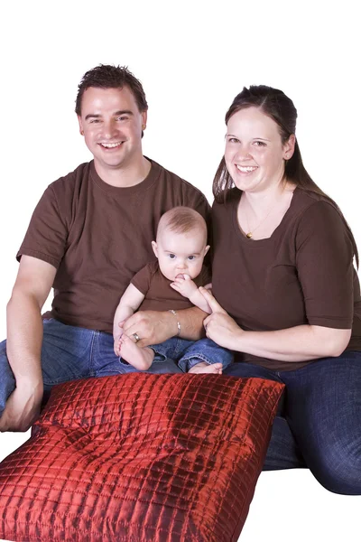 Happy Family Portrait with Mother, Father and Son — Stock Photo, Image