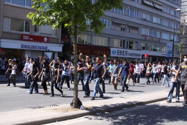 Istanbul - Haziran 1: Gezi Park genel protesto yönetim
