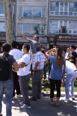 Istanbul - Haziran 1: Gezi Park genel protesto yönetim