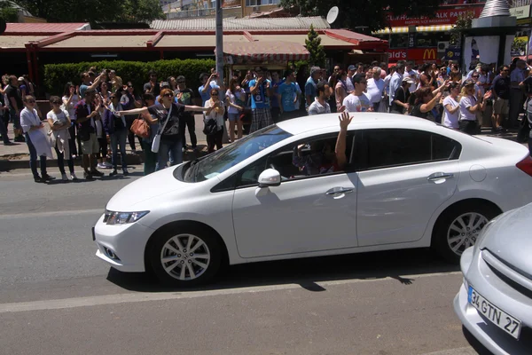 ISTANBUL - 1 de junio: Protesta pública en el Parque Gezi contra el gobierno — Foto de Stock