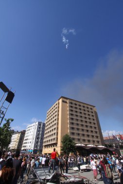 Istanbul - Haziran 1: Gezi Park genel protesto yönetim