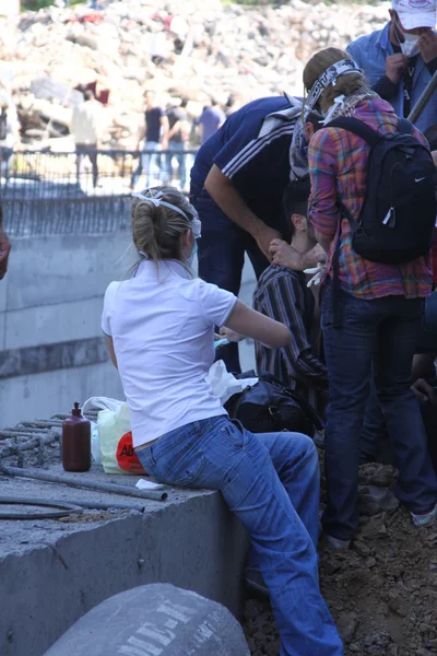 ISTANBUL - JUNE 1: Gezi Park Public Protest against the governme — Stock Photo, Image