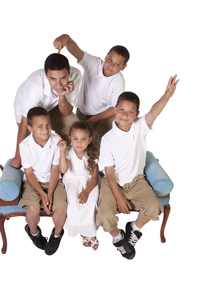 Brothers and Sister posing — Stock Photo, Image