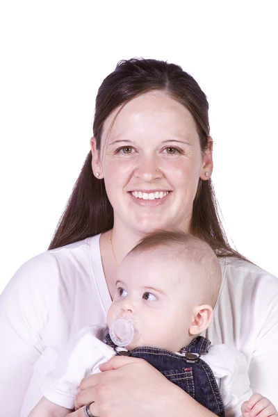 Madre e figlio posa — Foto Stock