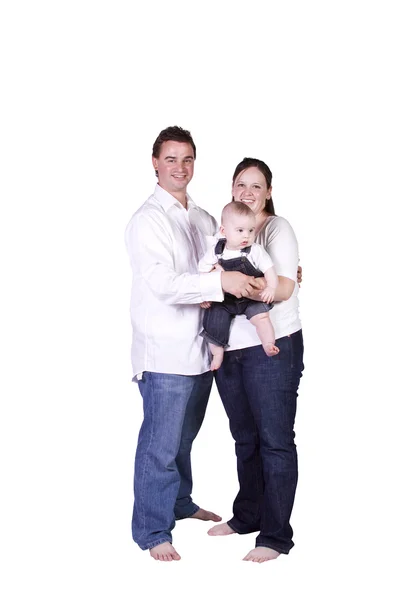 Happy Family Portrait with Mother, Father and Son — Stock Photo, Image