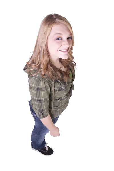 Beautiful Girl Standing Up — Stock Photo, Image