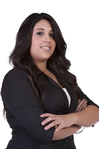 Cute teenager with her arms crossed — Stock Photo, Image