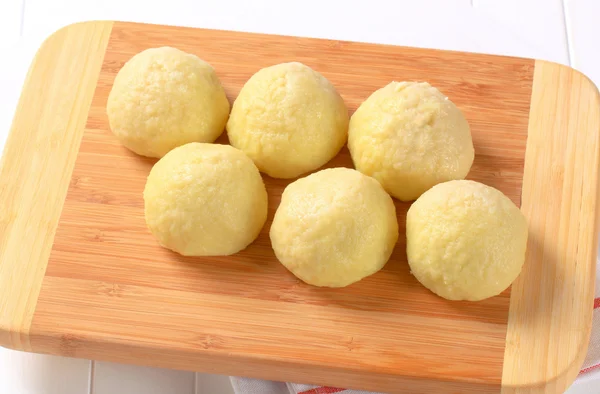 Meat stuffed potato dumplings — Stock Photo, Image