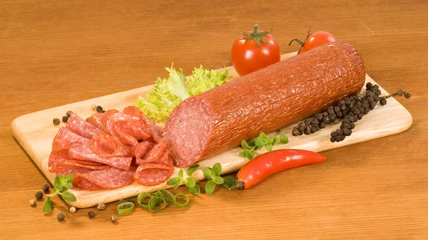 Salami — Zdjęcie stockowe