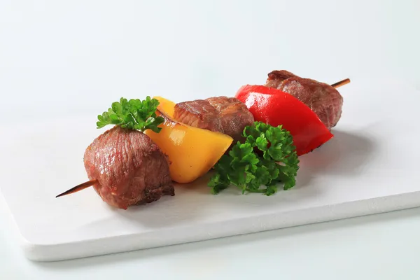 Grilled meat skewer — Stock Photo, Image