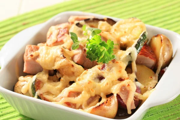 Pork and potato casserole — Stock Photo, Image