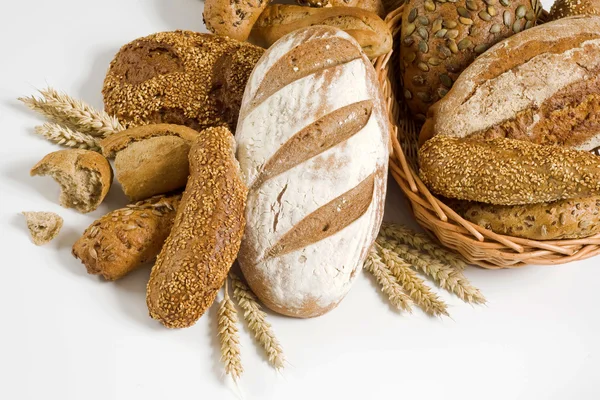 Variedade de pão castanho — Fotografia de Stock