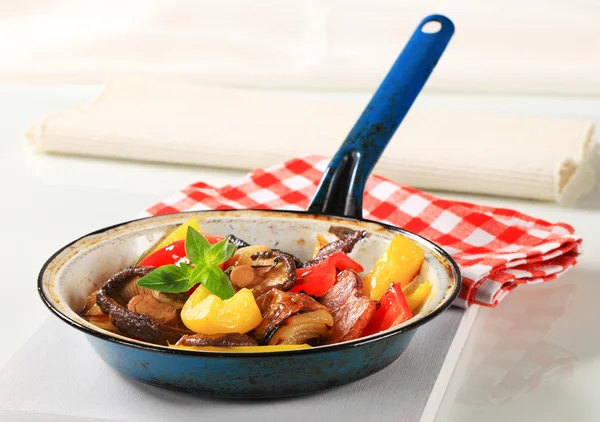 Pan fried vegetables — Stock Photo, Image