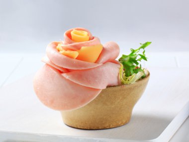 jambon ve peynir meze