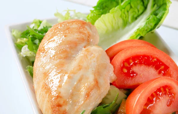 Chicken breast fillet with vegetables Stock Photo