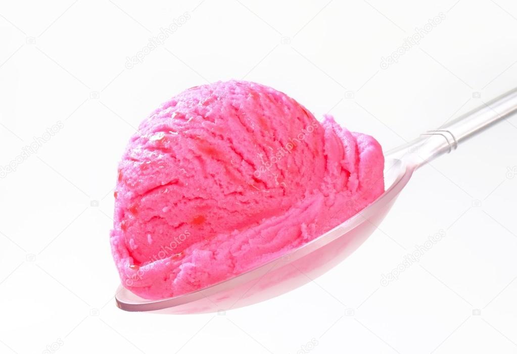Scoop of pink ice cream Stock Photo by ©ajafoto 13857130