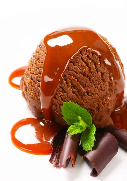 Chocolate ice cream — Stock Photo, Image