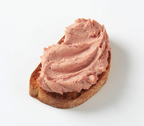 Toasted bread and pate — Stock Photo, Image