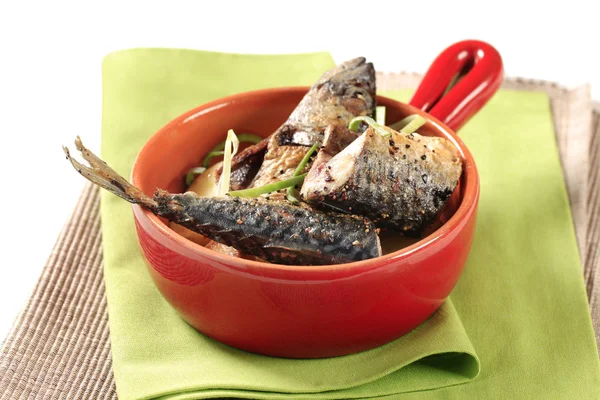 Spiced mackerel with potatoes — Stock Photo, Image