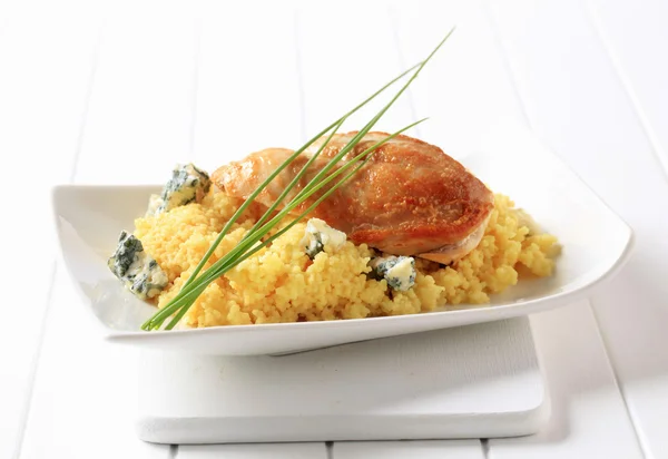 Chicken and couscous — Stock Photo, Image