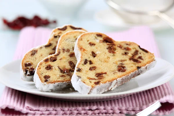 Slices of stollen — Stock Photo, Image