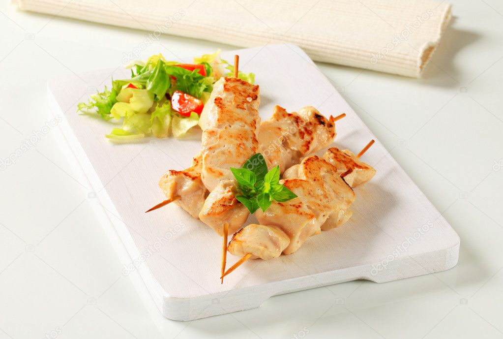 Chicken skewers