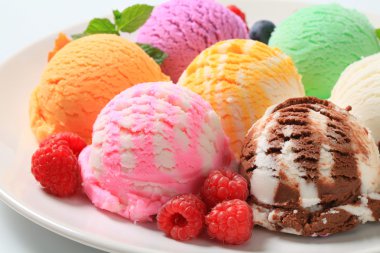 Assorted ice cream clipart