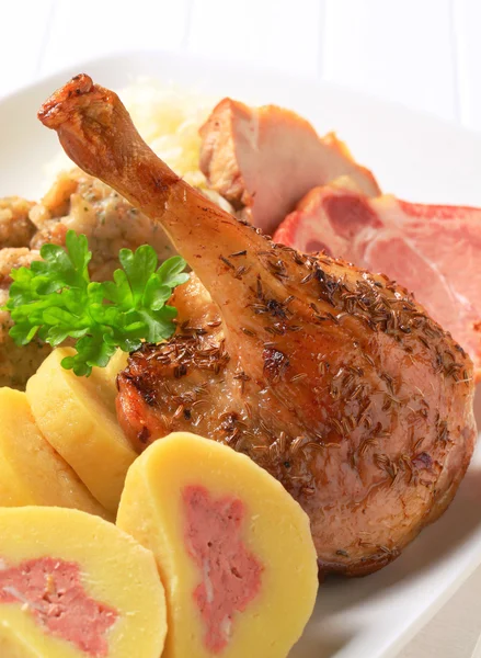 Tradiční české jídlo — Stock fotografie