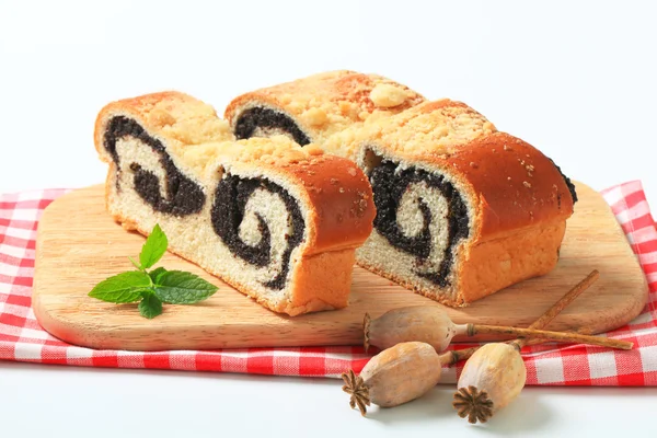 Poppy seed roll — Stock Photo, Image