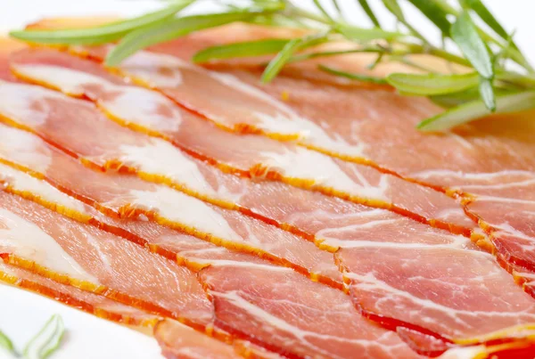 Delicious dry-cured ham — Stock Photo, Image