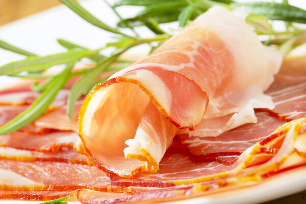 Delicious dry-cured ham