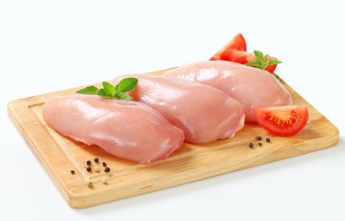 Raw chicken breast fillets clipart