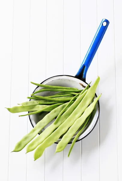 Green beans and snow peas — Stock Photo, Image